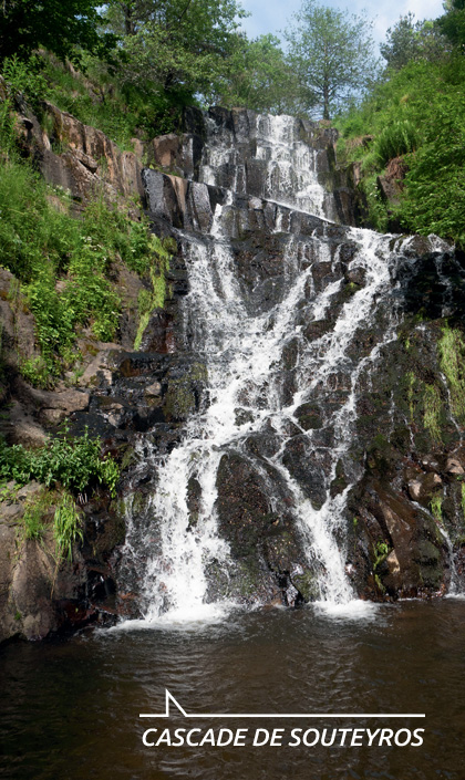 Baignade - Cascade - Plage - Cascade de Souteyros - Saint Front - Haute-Loire -  tourisme vert - Département de la Haute-Loire - Haute-Loire tourisme - Auvergne-Rhône-Alpes - Myhauteloire